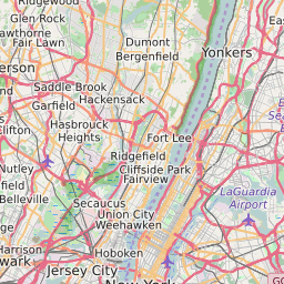 Map of All ZIP Codes in Bergen County New Jersey