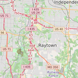 Map of All ZIP Codes in Lee's Summit, Missouri