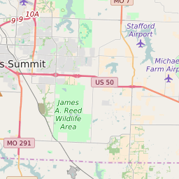 Map of All ZIP Codes in Lee's Summit, Missouri