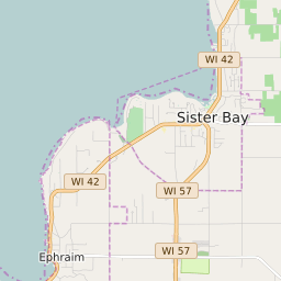 Sister Bay Wi Map Map Of All Zip Codes In Sister Bay, Wisconsin - Updated June 2022