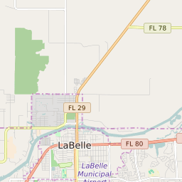 la belle florida map port