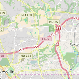 Towson Zip Code Map Map Of All Zip Codes In Towson, Maryland - Updated June 2022