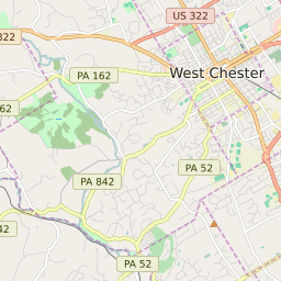 West Chester Pa Map Map Of All Zip Codes In West Chester, Pennsylvania - Updated March 2022