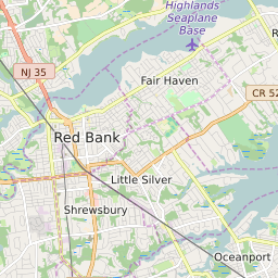  ZIP Code Wall Map of West Long Branch, NJ ZIP Code Map