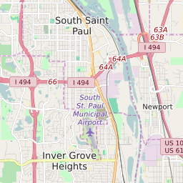 Map of South St.Paul, MN, Minnesota