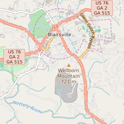Map Of Blairsville Georgia Map And Data For Blairsville Georgia - Updated August 2022