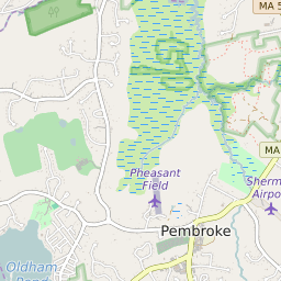 Map of Hanson, MA, Massachusetts