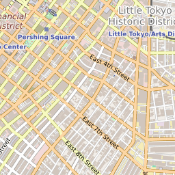 Map Of The Little Tokyo Neighborhood In Los Angeles California September 22