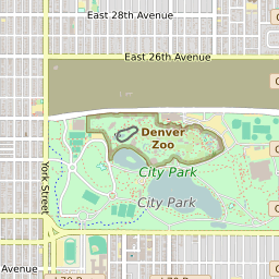 City Park Denver Map Map Of The City Park West Neighborhood In Denver, Colorado - August 2022