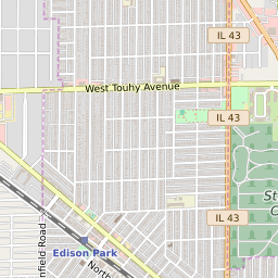 Edison Park Zip Code Map Of The Edison Park Neighborhood In Chicago, Illinois - May 2022