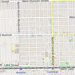 Austin Neighborhood Chicago Zip Code Map Of The Austin Neighborhood In Chicago, Illinois - June 2022