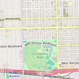 Austin Neighborhood Chicago Zip Code Map Of The Austin Neighborhood In Chicago, Illinois - June 2022
