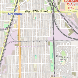 Gresham Neighborhood In Chicago Map Map Of The Auburn Gresham Neighborhood In Chicago, Illinois - June 2022