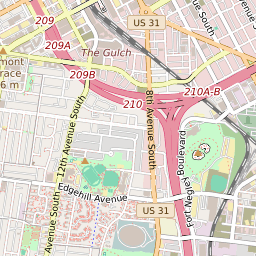 Map Of The Gulch Nashville Map Of The The Gulch Neighborhood In Nashville, Tennessee - June 2022