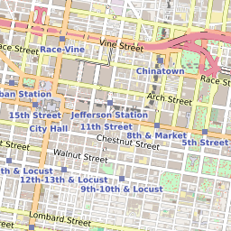 Map Of Old City Philadelphia Map Of The Old City Neighborhood In Philadelphia, Pennsylvannia - July 2022