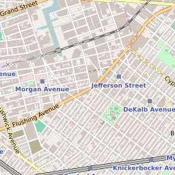Map Of Bushwick Brooklyn Map Of The Bushwick Neighborhood In Brooklyn, New York - August 2022