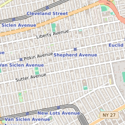 East New York Map Map Of The East New York Neighborhood In Brooklyn, New York - June 2022