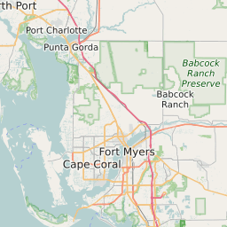 Map of All ZIP Codes in Lee County Florida